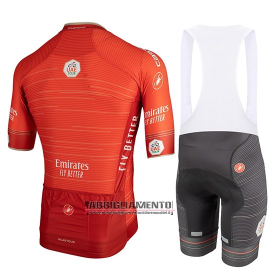 Abbigliamento Castelli Uae Tour 2019 Manica Corta e Pantaloncino Con Bretelle Arancione - Clicca l'immagine per chiudere